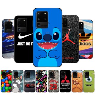 เคสโทรศัพท์มือถือ ซิลิโคน Tpu ลาย Stitch สีดํา สําหรับ Samsung Galaxy S20 Ultra