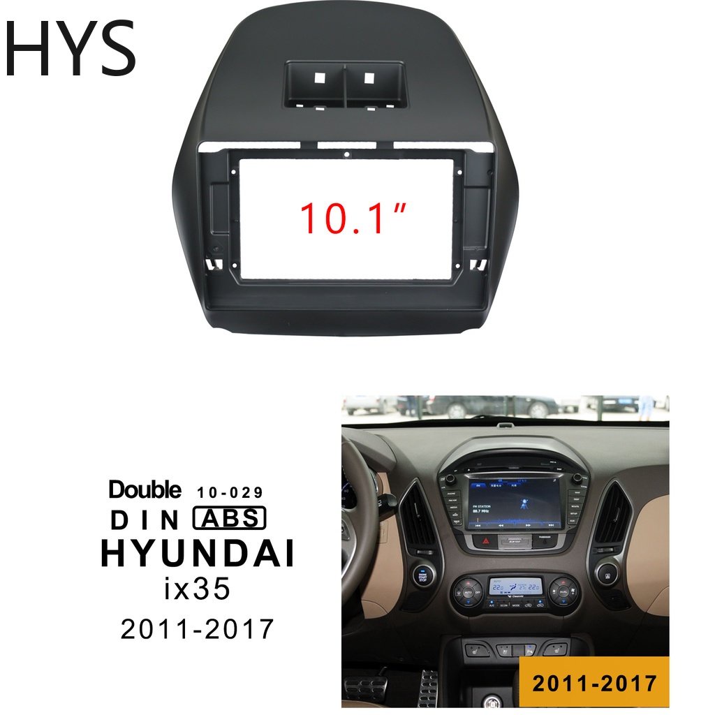 Hys แผงเครื่องเล่น MP5 วิทยุรถยนต์ สําหรับ 2011-2017 Hyundai Tucson IX35 10.1 นิ้ว Android 2Din