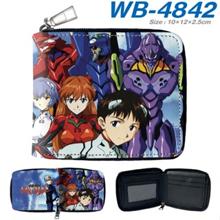 ใหม่ Evangelion 3D เต็มสี การ์ตูน นักเรียน สั้น ลําลอง ที่ใส่บัตร กระเป๋าสตางค์ เด็กผู้ชาย และเด็กผู้หญิง กระเป๋าใส่เหรียญ ของขวัญ