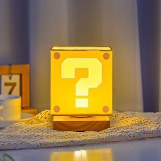 โคมไฟตั้งโต๊ะ LED รูป Super Mario Bros ชาร์จ USB สําหรับเด็ก
