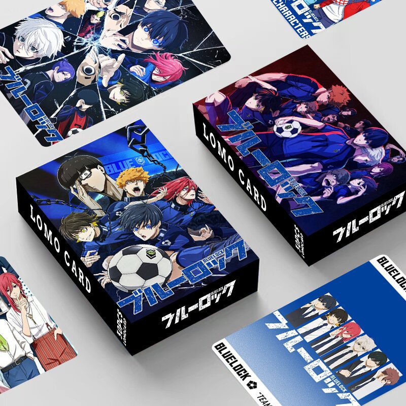 โฟโต้การ์ด พิมพ์ลายการ์ตูนอนิเมะ BLUE LOCK Isagi Yoichi สองด้าน 30 ชิ้น ต่อกล่อง
