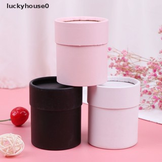 Luckyhouse0^^ กล่องกระดาษ ทรงกลม ลายดอกไม้ สําหรับใส่ของขวัญ