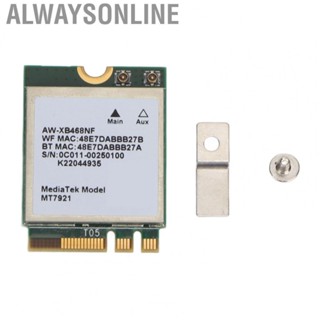 Alwaysonline New MT7921 NGFF M.2 Card 2.4Ghz 5Ghz Dual Band   Card