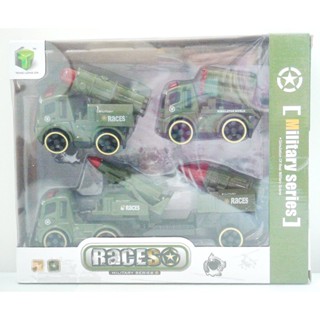 ของเล่นเด็กรถทหาร Races Military series