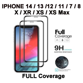 ฟิล์มกระจกนิรภัยกันรอยหน้าจอ แบบเต็มจอ สําหรับ IPhone 14 Plus Pro Max 13 12 11 Pro Max XS Max