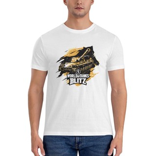 เสื้อยืด ผ้าฝ้าย แบบนิ่ม พิมพ์ลาย World Of Tanks Blitz Wild Leo