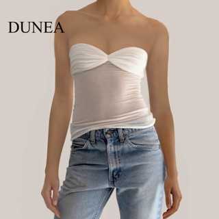 Dunea เสื้อเปิดไหล่ แบบบาง สําหรับผู้หญิง