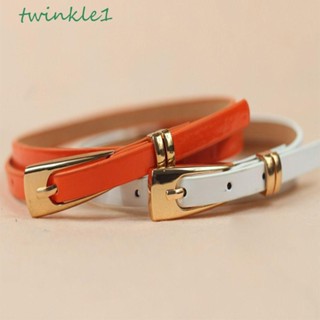 Twinkle1 เข็มขัดรัดเสื้อผ้าแฟชั่น หลากสี เรียบง่าย สําหรับผู้หญิง