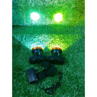 หลอดส่องสว่าง หน้าไฟ ไฟฉายคาดหัวTS-8803ไฟส่องสัตว์มีสีเหลืองและสีขาว