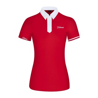 Pre order เสื้อกอล์ฟ สําหรับผู้หญิง (7-10 วัน) summer titleist  women polo sport short shirt#880512#