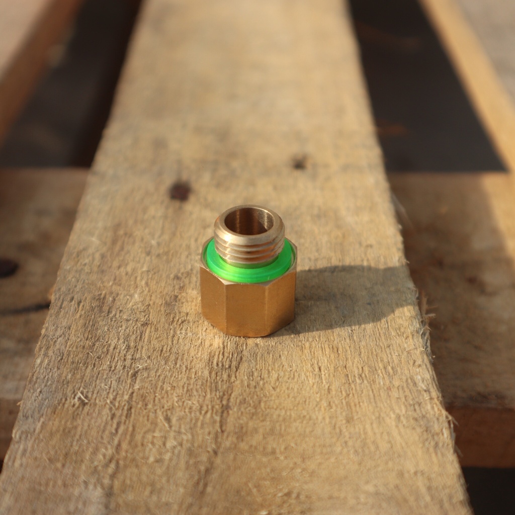 (ข้อต่อมอเตอร์ปั้ม) ข้อต่อแปลงสายพ่นยามือบีบ1/4 และ3/8 มอเตอร์ปั้มพ่นยาเกลียว มือบีบพ่นยา แบบทองเหลือง ByDEETOOLการเกษตร - รูปที่ 3