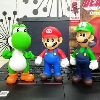 โมเดลฟิกเกอร์ อนิเมะ Super Mario Bros Luigi Yoshi Mushroom Donkey Kong ของเล่น ของขวัญวันเกิด สําหรับเด็ก chusoeny