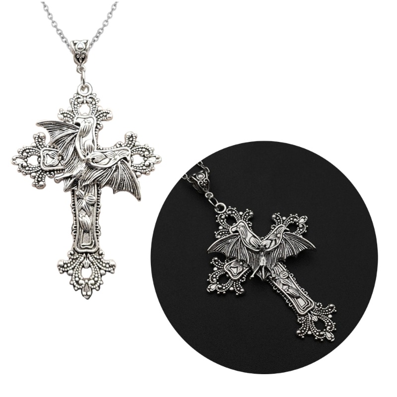 BTF Gothic จี้ Chokers Gothic Cross สร้อยคอเหมาะสําหรับผู้ชายผู้หญิง