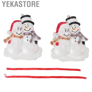 Yekastore Christmas Tree Decorations Resin Material Christmas Tree Snowman Pendant for Garden
