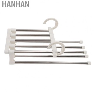 Hanhan Pants Hanger Open Ended Design Multi Layer Hanger for Trousers