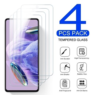 Redmy Not 12s Note12 4G Glass 4PCS 9H Premium Protective Glass For Redmi Note 12 Pro+ Pro Plus 5G Screem Protector HD Film Cover