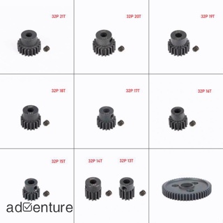 Adven มอเตอร์เกียร์โลหะ 32p 0.8 แม่พิมพ์ 5 มม. เส้นผ่าศูนย์กลางภายใน 13-21t อุปกรณ์เสริม สําหรับ 1/8 Slash Big E