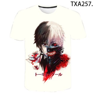 เสื้อยืด พิมพ์ลาย Tokyo Ghoul แฟชั่นสตรีท