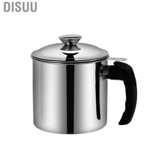 Disuu Oil Strainer Pot 1.3L  304 Stainless Steel Cooking Oil Container  Leakage for Home Restaurant