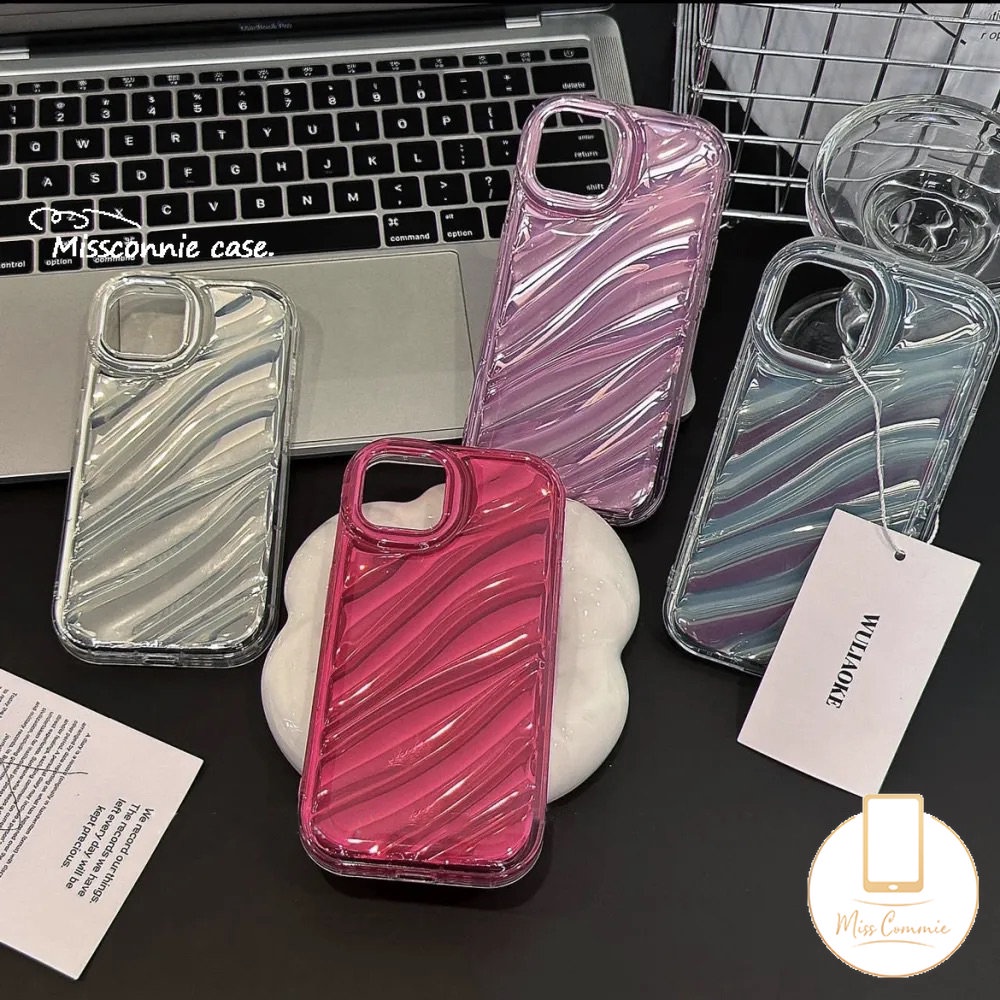 เคสโทรศัพท์มือถือ Tpu นิ่ม ปิดด้านหลัง ลายเลเซอร์ 3D สีมาการอง เรียบง่าย หรูหรา สําหรับ IPhone 7 8 6 6S Plus 11 13 12 14 Pro MAX XR X XS MAX 7Plus 8Plus SE 2020