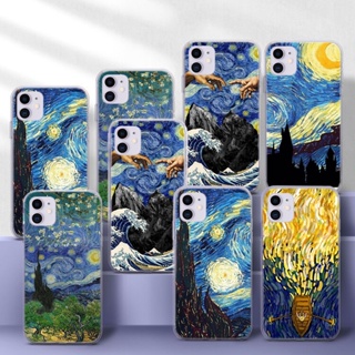 เคสโทรศัพท์มือถือแบบนิ่ม TPU ใส ลาย Van Gogh starry night 115WES สําหรับ Samsung S10 S10E S20 Fe Lite S20 Ultra S21 Plus