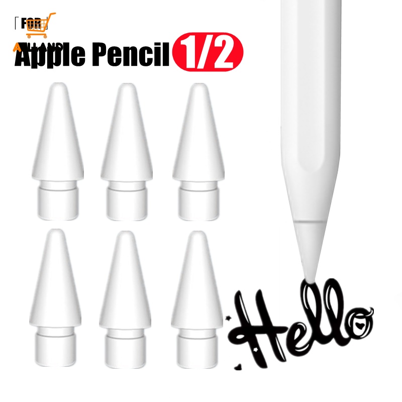 หัวปากกาสไตลัส พลาสติก คุณภาพสูง แบบเปลี่ยน สําหรับ Apple Pencil 1st 2nd