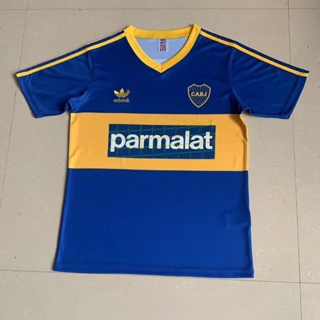 เสื้อกีฬาแขนสั้น ลายทีมชาติฟุตบอล Boca Home 1992 แนวเรโทร แห้งเร็ว สําหรับผู้ชาย ไซซ์ S - XXL