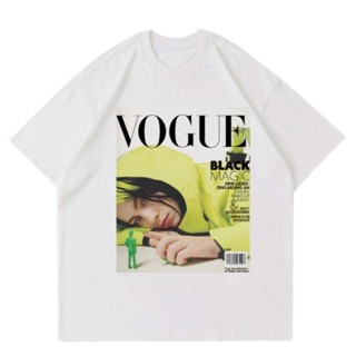 📦พร้อมส่ง     kaos VOGUE - BILLIE EILISH baju tshirt bootleg vintage pria wanita dewasa remaja anak tee man women hitam