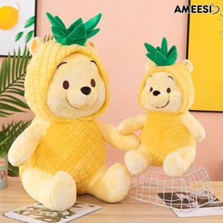 Ameesi หมอนตุ๊กตาหมีสับปะรด ผ้าฝ้าย PP ขนาด 30 ซม. 50 ซม. ของขวัญคริสต์มาส สําหรับเด็กผู้หญิง