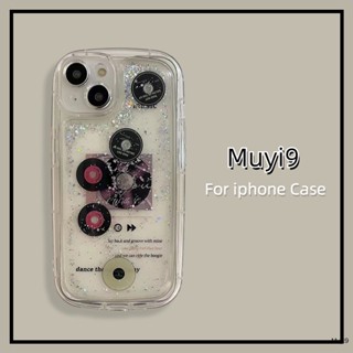 Ins เคสโทรศัพท์มือถือนิ่ม แบบใส กันกระแทก ลายกลิตเตอร์ในของเหลว สําหรับ IPhone14ProMax 13ProMax I12 Pro MAX i11 14 13Pro