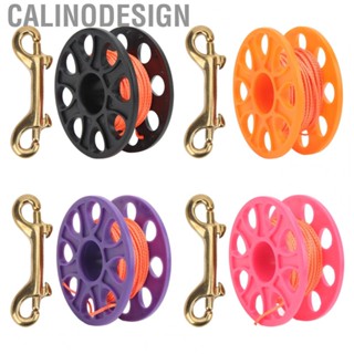 Calinodesign Dive Reel  Small Diving Line Spool 59.0ft with Copper Snap  for Scuba Equipment