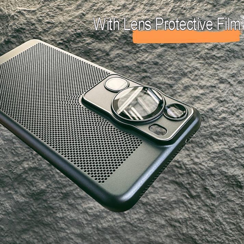 เคสโทรศัพท์มือถือ PC แข็ง ผิวด้าน ระบายอากาศ กันกระแทก กระจายความร้อน สําหรับ Huawei P60 P40 Pro