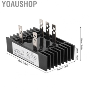 Yoaushop Rectifier Regulator  Thunder Protection Accurate Control 1200V Stable Output High Power Bridge Rectifier Diode High Efficiency with Heatsink for Power Systems