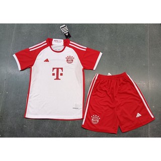 ใหม่ Bayern Home ชุดเสื้อฟุตบอล และกางเกงขาสั้น คุณภาพสูง สําหรับเด็ก 2324