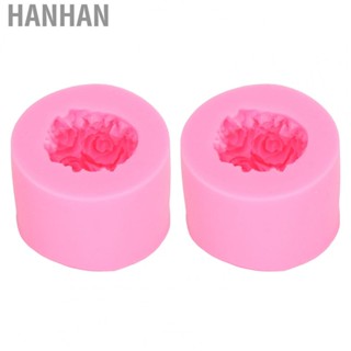 Hanhan Soap Mold Reusable Flexible Rose Shape Cake Mold for Baking