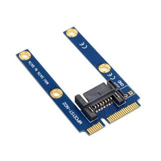 Xiwai อะแดปเตอร์ฮาร์ดดิสก์ไดรฟ์ PCI-E mSATA SSD เป็น Flat SATA 7pin 50 มม.