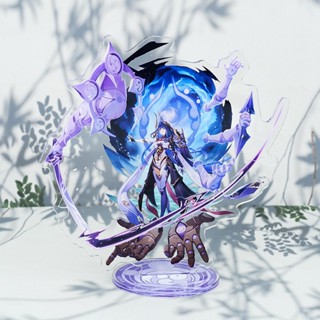 Genshin Impact standee ฟิกเกอร์อะคริลิค ลายอนิเมะ Kirara YaeMiko Raiden Shogun HKTX ขนาด 16 ซม.