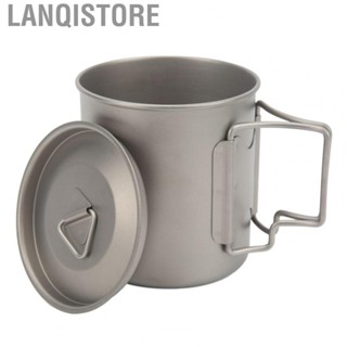 Lanqistore Outdoor Mug  Camping Coffee Mug Foldable Handle Oxidation Process  for Hiking