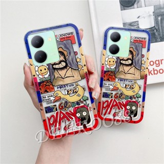 ใหม่ เคสโทรศัพท์มือถือ TPU นิ่ม ปิดด้านหลัง กันกระแทก ลายการ์ตูนน่ารัก สําหรับ VIVO Y36 Y78 V27 V27e Y02A Y02T X90 Pro iQOO Z7 Z7x 5G 4G V27 Y36 2023