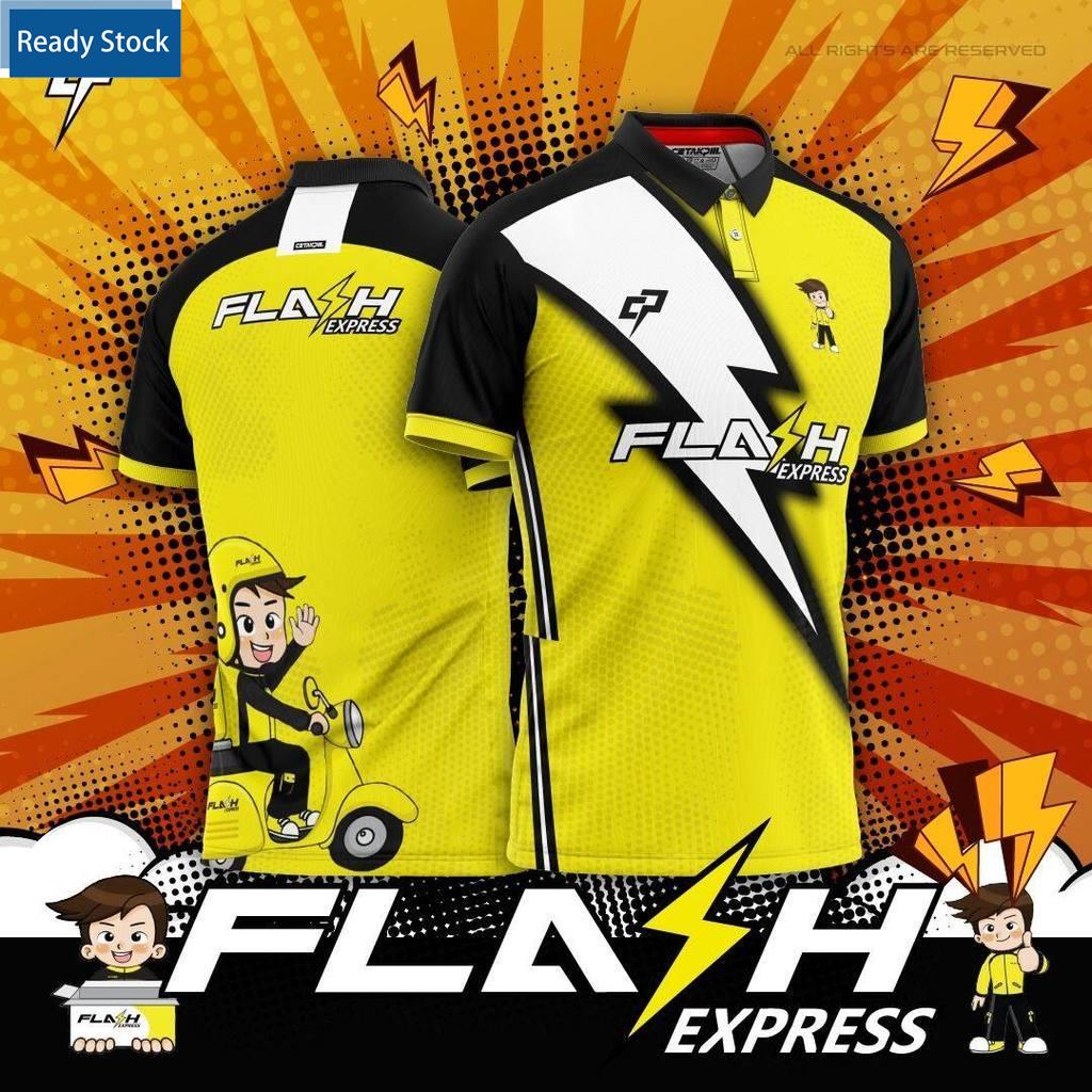 [พร้อมส่ง] เสื้อโปโลแขนสั้น ลาย Lawa Bakhang Jersi Flash Express ขนาดใหญ่ 2022