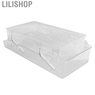 Lilishop Automatic Rolling  Soda Can Storage Organizer Double Layers Plastic R NE