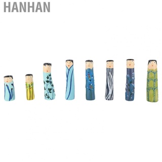 Hanhan Painted Family Vase  Artistic Cute Character Vase Decorative Ornament 8pcs Beautiful Texture  for Bedroom for Shelf