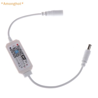 Amonghot&gt; ใหม่ โมดูลควบคุมไฟ โมโนโครม ไร้สาย Wifi ควบคุมผ่านแอพ DC 5-28V 96W 1CH LED หรี่แสงได้