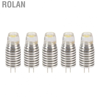Rolan 5Pcs  Light Bulb Lamp Bulb 12V 1W Energy Saving Spotlight Bi Pin Base