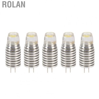 Rolan 5Pcs  Light Bulb Lamp Bulb 12V 1W Energy Saving Spotlight Bi Pin Base