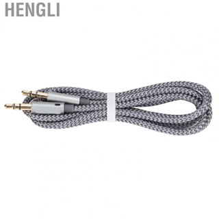 Hengli 3.5mm Male To Male Cable  Practical 1.2m / 4ft Stereo Nylon Braid Extension Cord  for 3.5mm Port Devices