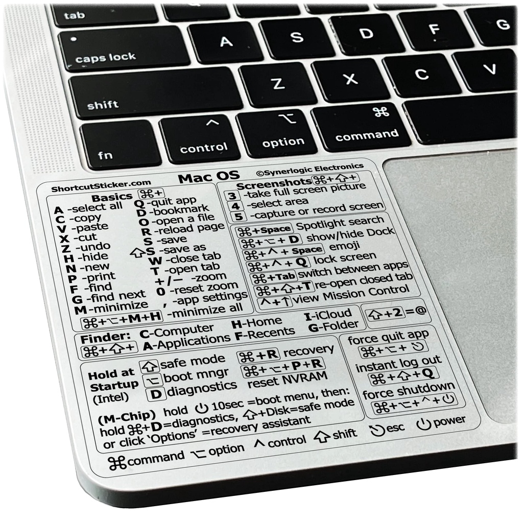 สติกเกอร์ปุ่มลัด สําหรับ Apple Mac OS System 2023 13-16 นิ้ว MacBook Pro 13 Air 13 Windows