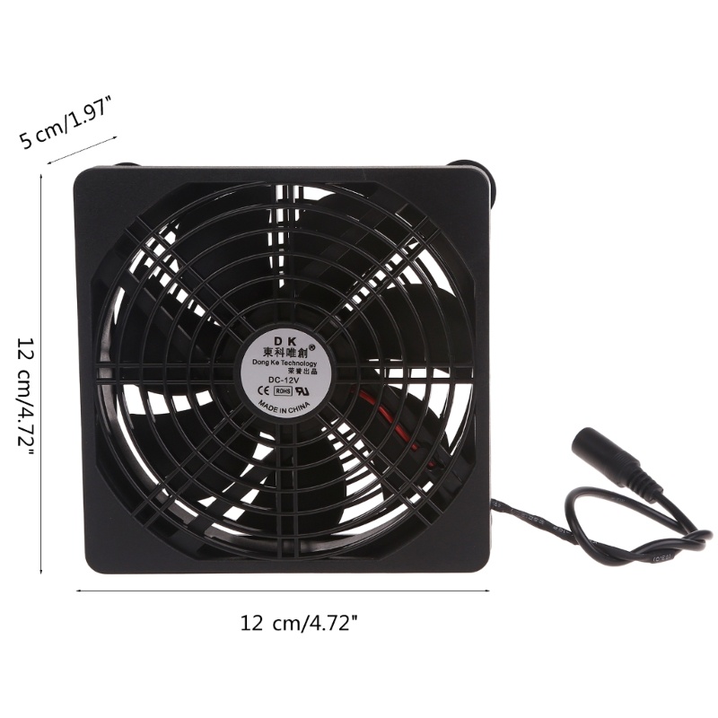 Char พัดลมคอมพิวเตอร์ 12 ซม. AC110V 220V DC3V-12V 2000RPM ปรับความเร็วได้