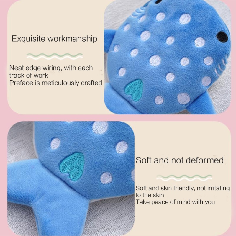 Mdd Lovely Whale Coin Purse Plush Wallet Shark Shape Women s Accessory Bag