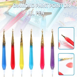 New Resin Diamond Painting Pen Metal Tips Point Drill Pen Glue Clay Art Tool